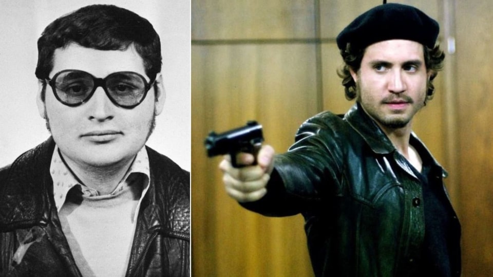 Pravý Ilich Ramírez Sánchez / Édgar Ramírez jako Sánchez ve filmu Carlos